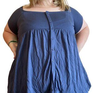 Torrid Flowy Navy Top Size 0x
